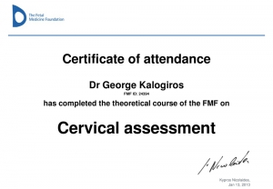 40 certificate attendance cervical assessment